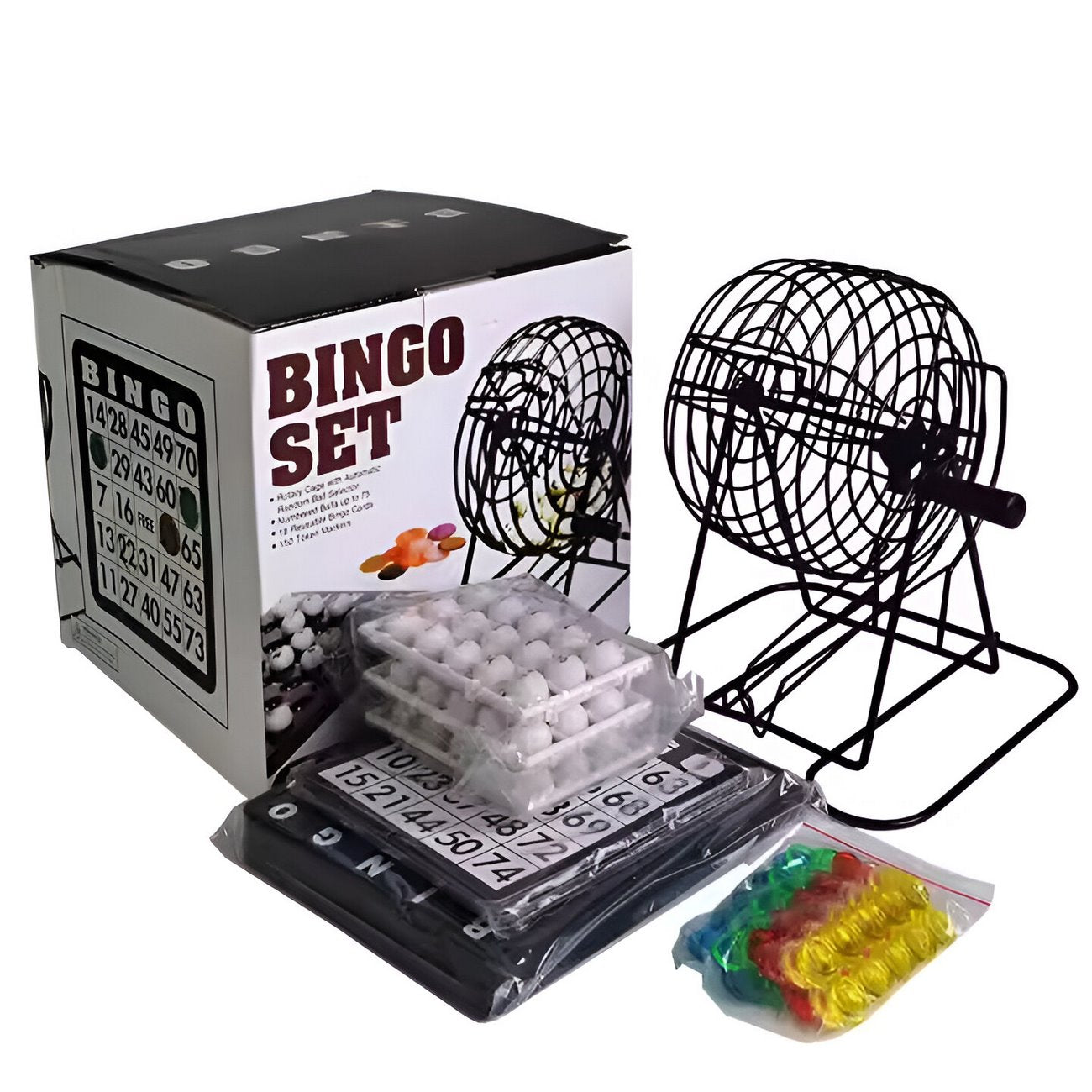 Bingo Set Juego De Mesa Con Balotera