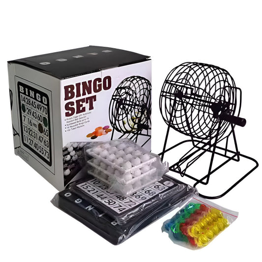 Bingo Set Juego De Mesa Con Balotera
