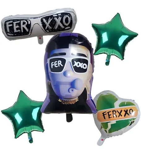 Bouquet 5 Globos Ferxxo 3D